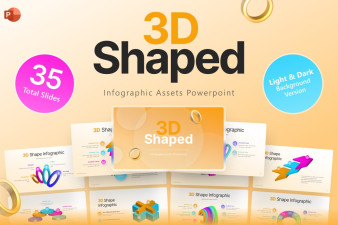 3D Shaped PowerPoint Template